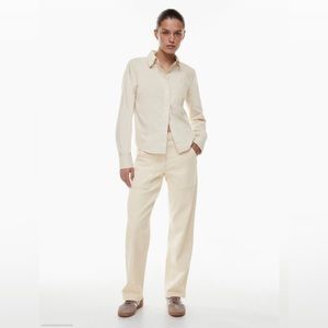 Aritzia Wilfred Modern utility pant in Birch (size 2)